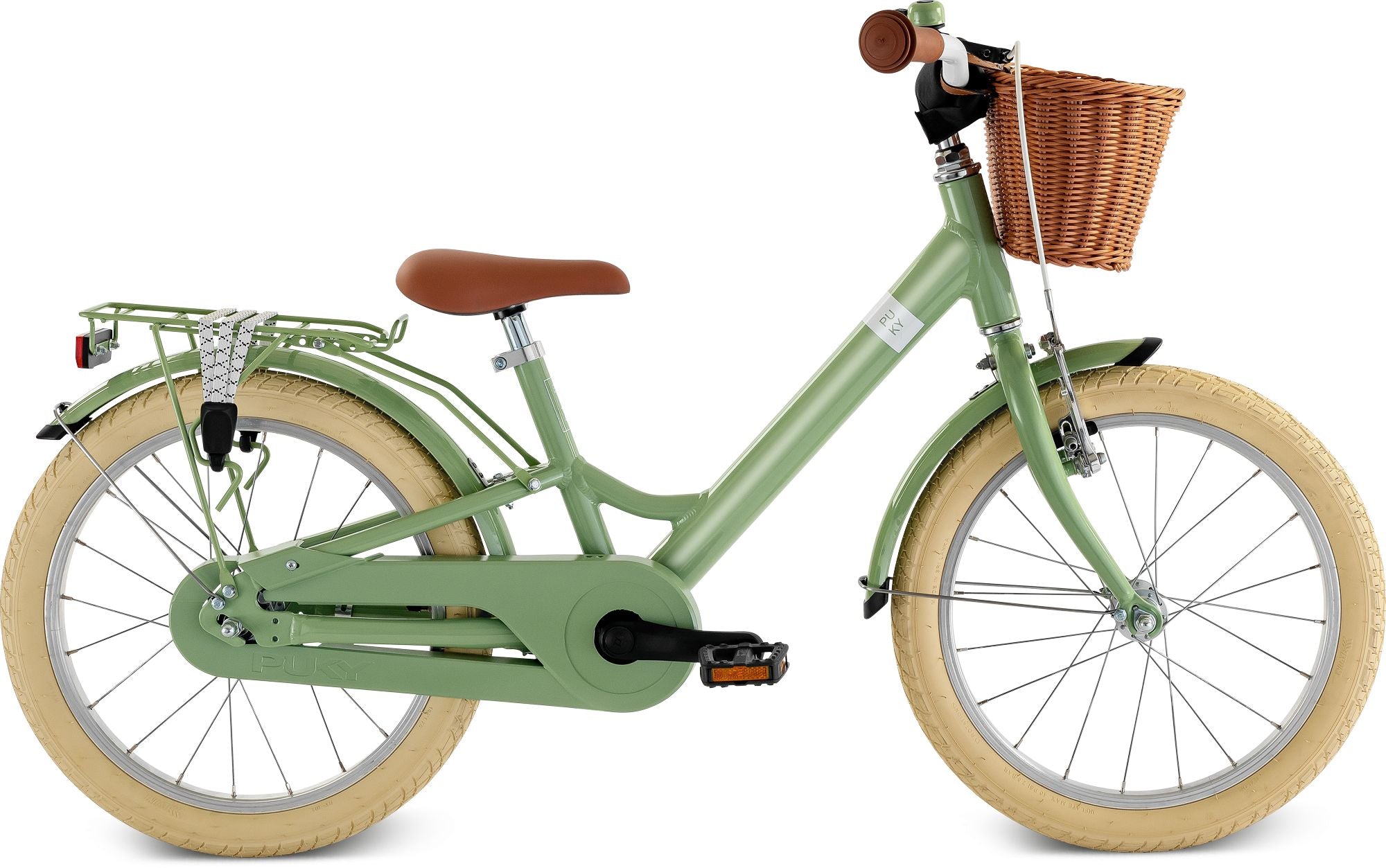 Puky YOUKE 18 Klassieke retro-groene kinderfiets
