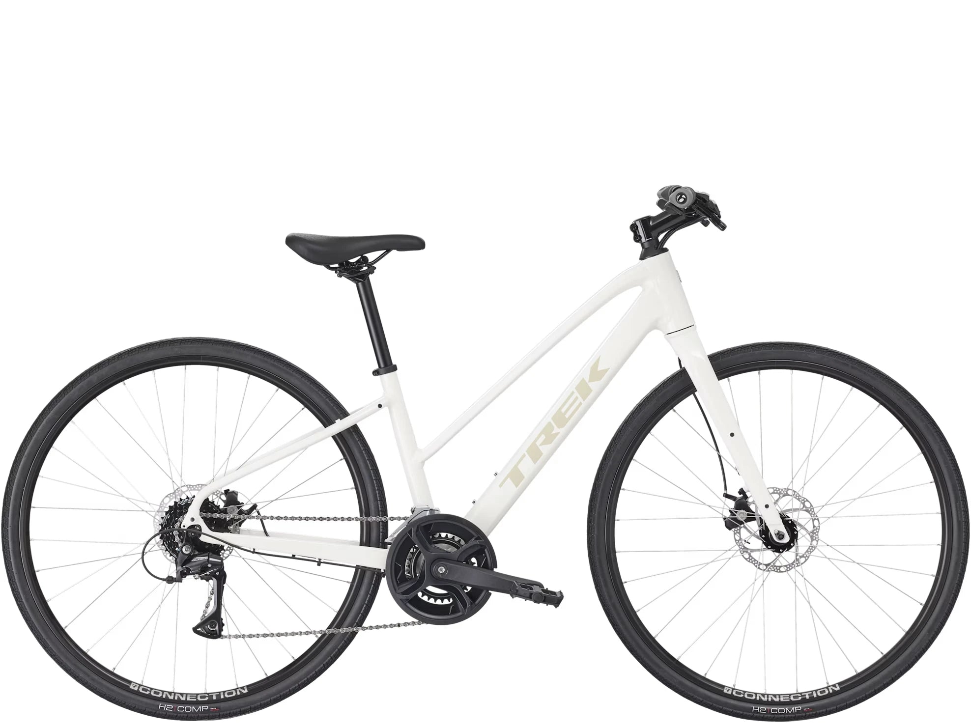 650617-1.jpg Trek FX 1 Mid Gen 4 Era White 2027 – Image 1