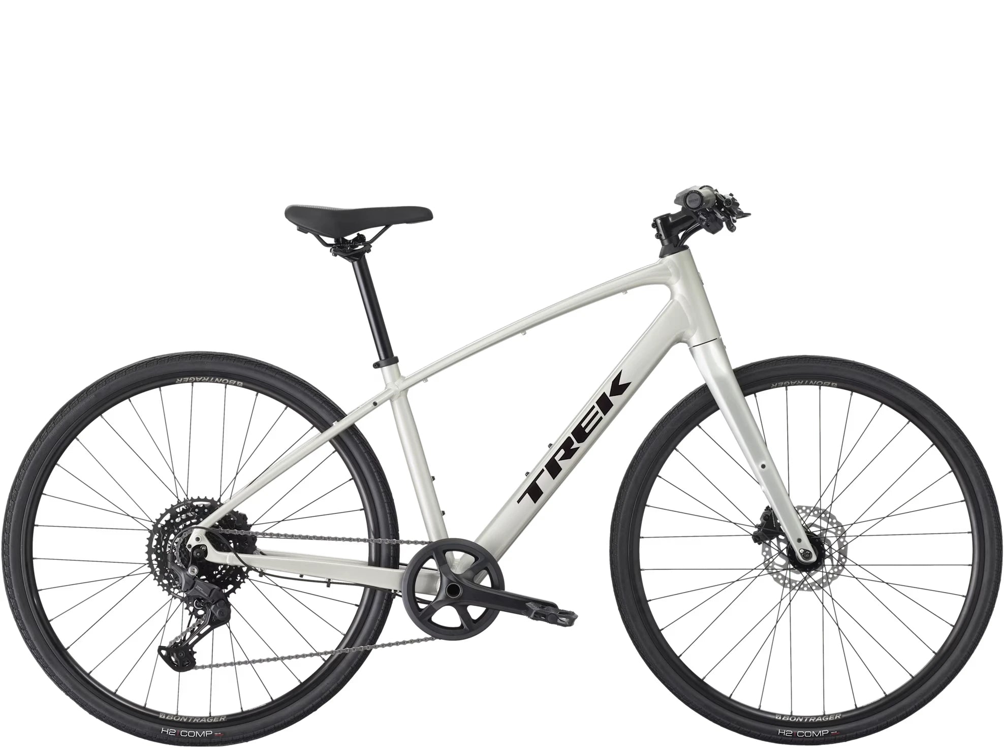 650664.jpg Trek FX 3 Gen 4 Lunar Silver 2027 – Image 1